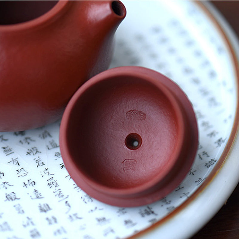 Buddha Stones Yixing All Handmade Wen Dan Brown Purple Clay Kung Fu Teapot Teapot BS 6