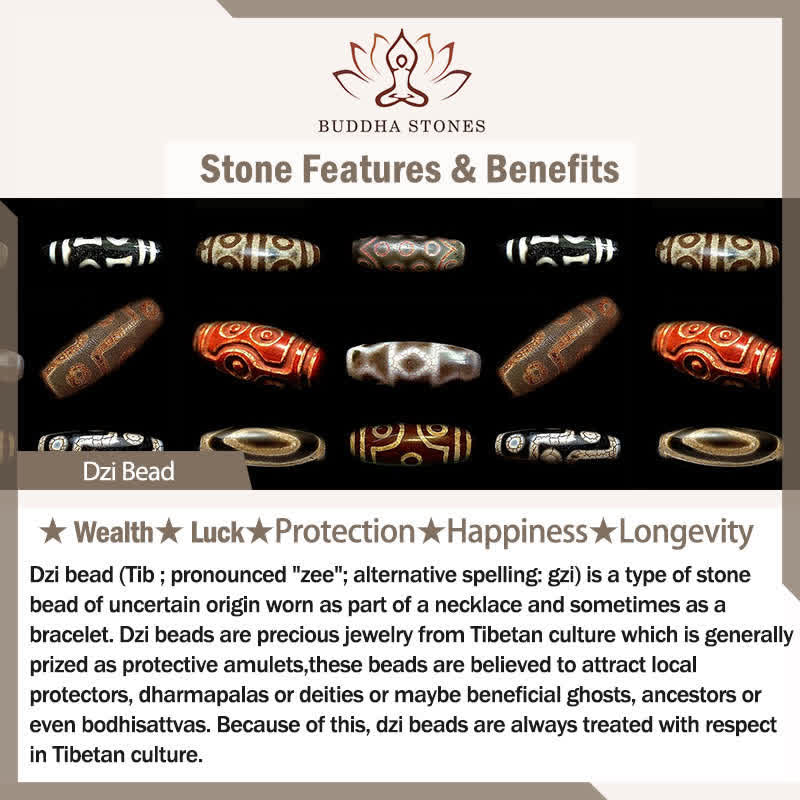 Buddha Stones Tibet Ebony Wood Dzi Bead Balance Double Wrap Bracelet Bracelet BS 7