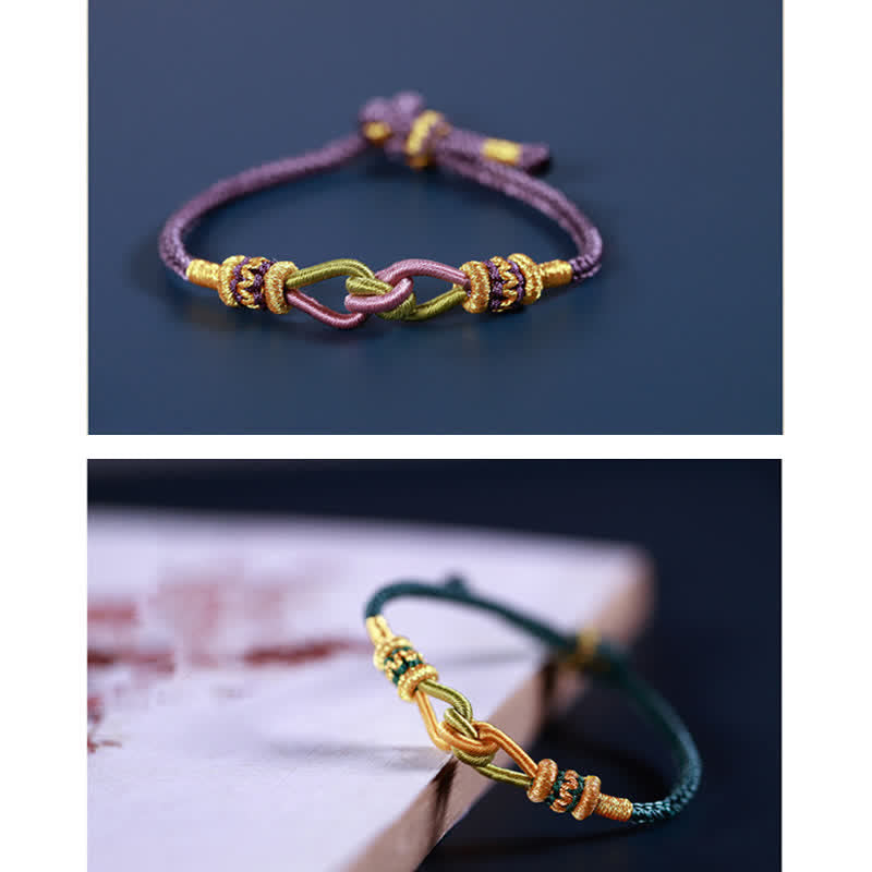 Buddha Stones Handmade Knotting Faith Strength Braid String Bracelet Bracelet BS 7