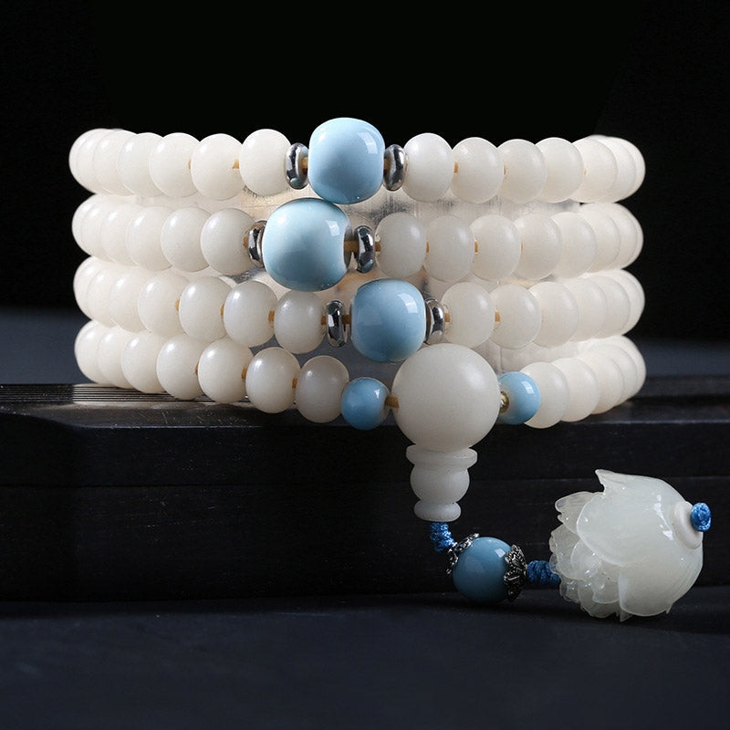 Foviel Bodhi Samenperle Lotus Segen Charm Armband