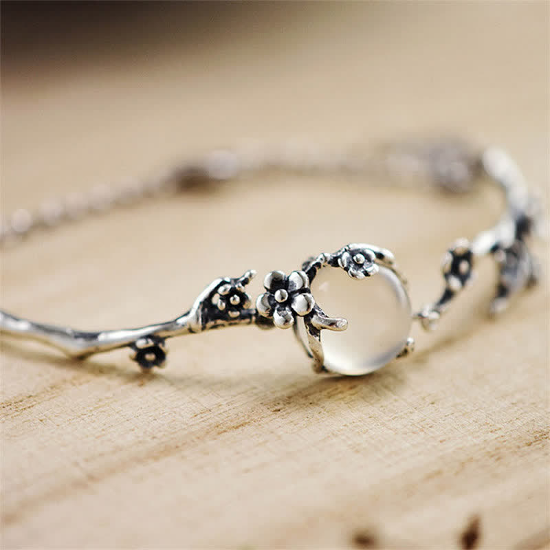 FREE Today: Absorb Negative Energy Plum Blossom Chalcedony Positive Bracelet FREE FREE 1