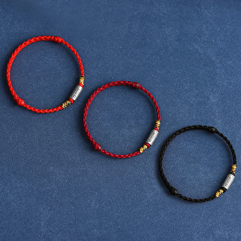 Foviel Handgefertigt 925 Sterling Silber Alles geht gut Design Schutz Stärke Armband Anklet