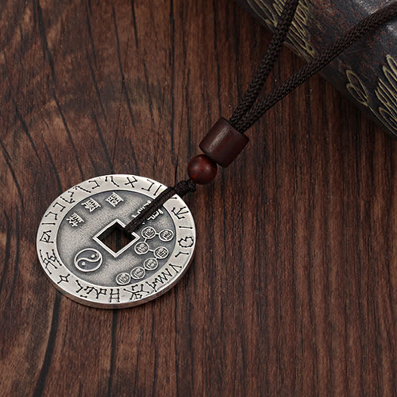 Buddha Stones Bagua Yin Yang Copper Coin Star Balance Energy Necklace Pendant Necklaces & Pendants BS 6
