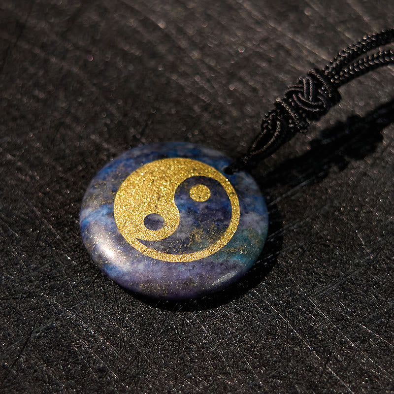 Buddha Stones Various Crystal Amethyst Tiger Eye Green Aventurine Yin Yang Spiritual Necklace Pendant Necklaces & Pendants BS 44
