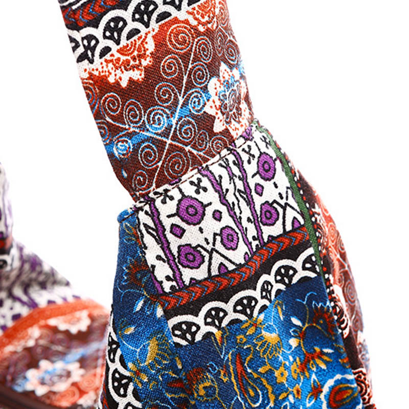 Buddha Stones Cotton Stripes Print Crossbody Bag Shoulder Bag Crossbody Bag&Shoulder Bag BS 6