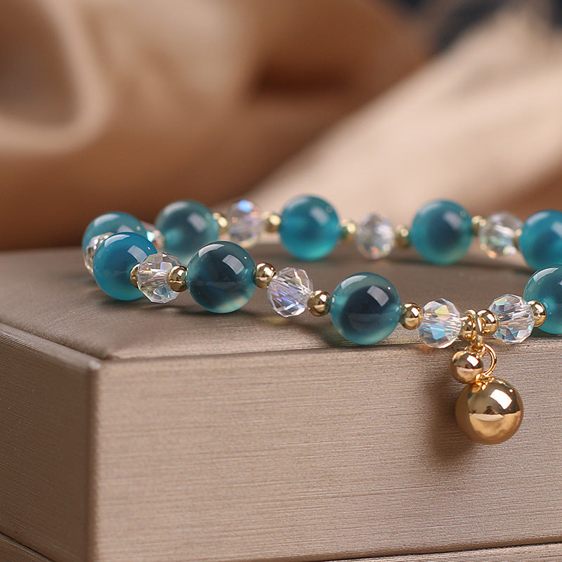 Buddha Stones Candy Agate Healing Harmony Bead Charm Bracelet Bracelet BS 8