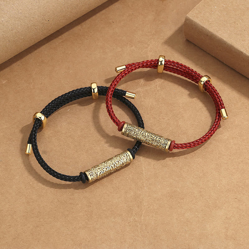 Buddha Stones Tibet Handmade Tai Sui Rope Protection Strength Braided Bracelet Bracelet BS main