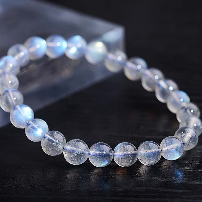 Buddha Stones Natural Moonstone Healing Beads Bracelet Bracelet BS 1