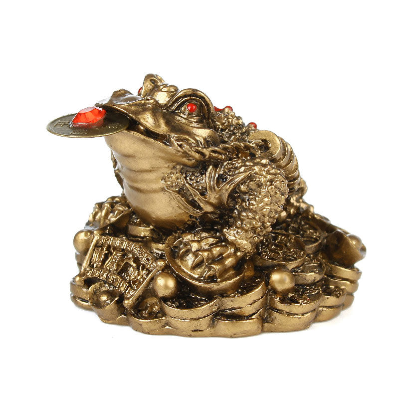 Décoration grenouille porte-bonheur Foviel Feng Shui