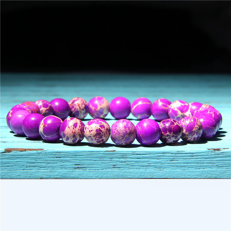 Natural Agate Stone Crystal Balance Beaded Bracelet Bracelet BS 13