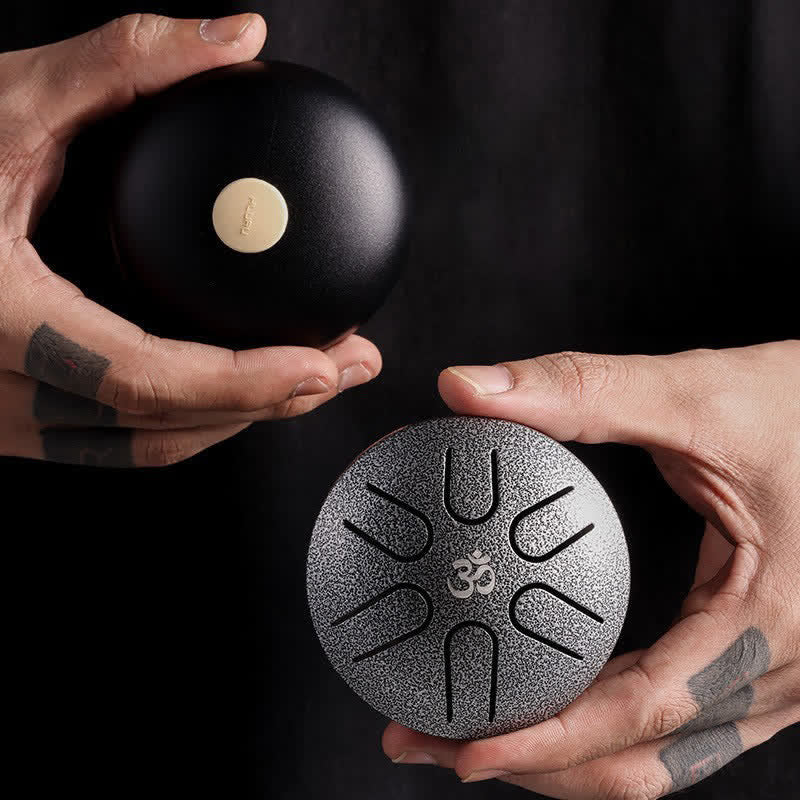 Buddha Stones Mini Steel Tongue Drum 3 Inch Sound Healing Drum Kit Drum Kit BS 6