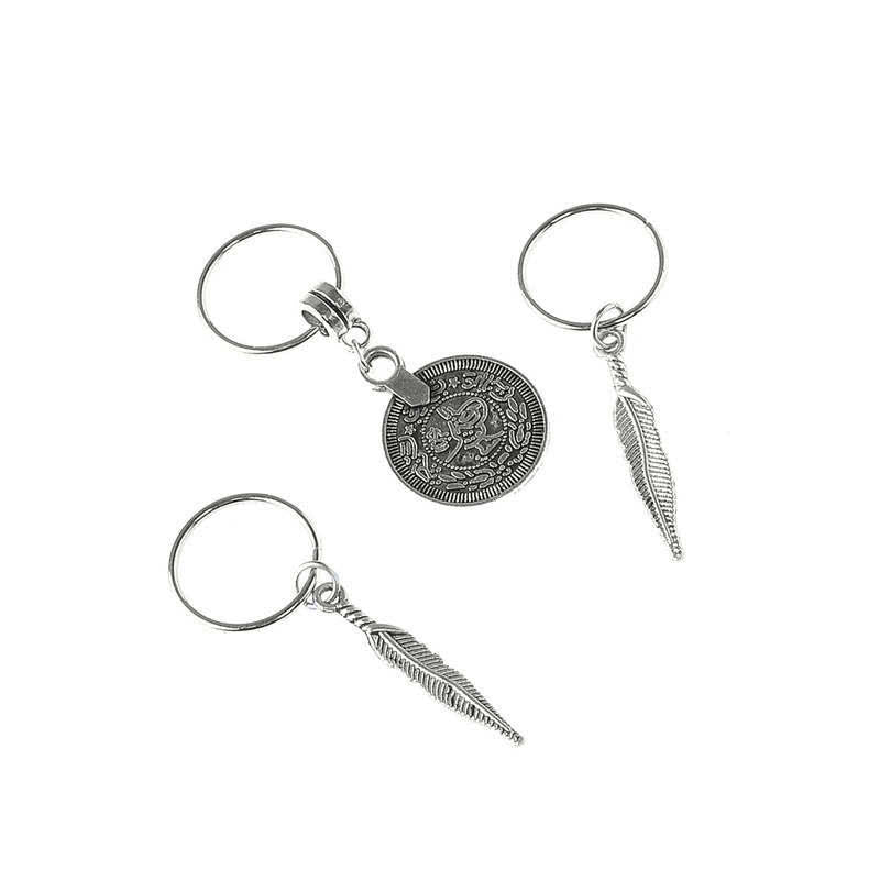 Buddha Stones Antique Leaf Coins Beads Barrette Hair Pins Decoration Decorations BS 5
