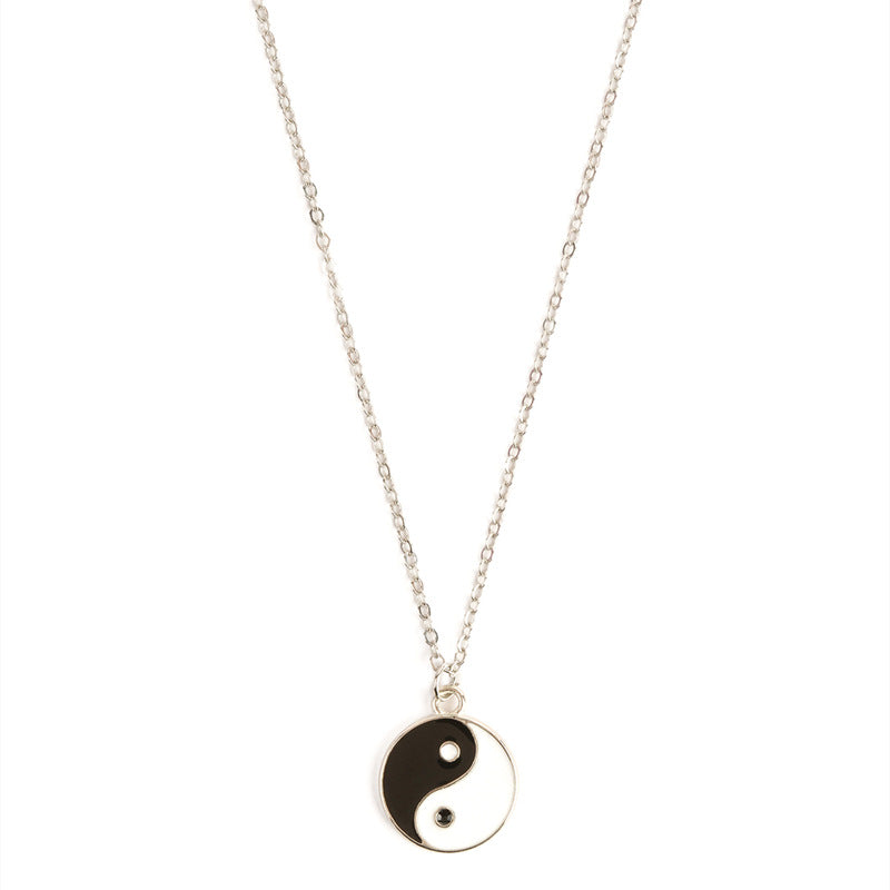 Buddha Stones 2Pcs Yin Yang Harmony Balance Necklace Pendant Necklaces & Pendants BS 4