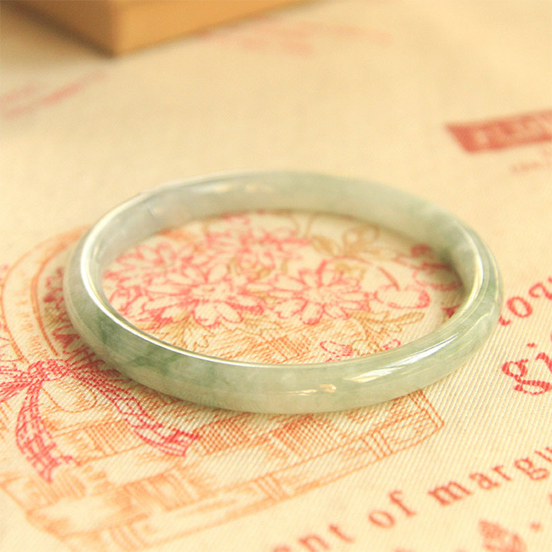 Buddha Stones Natural Jade Peace Healing Bangle Bracelet Bracelet BS 4