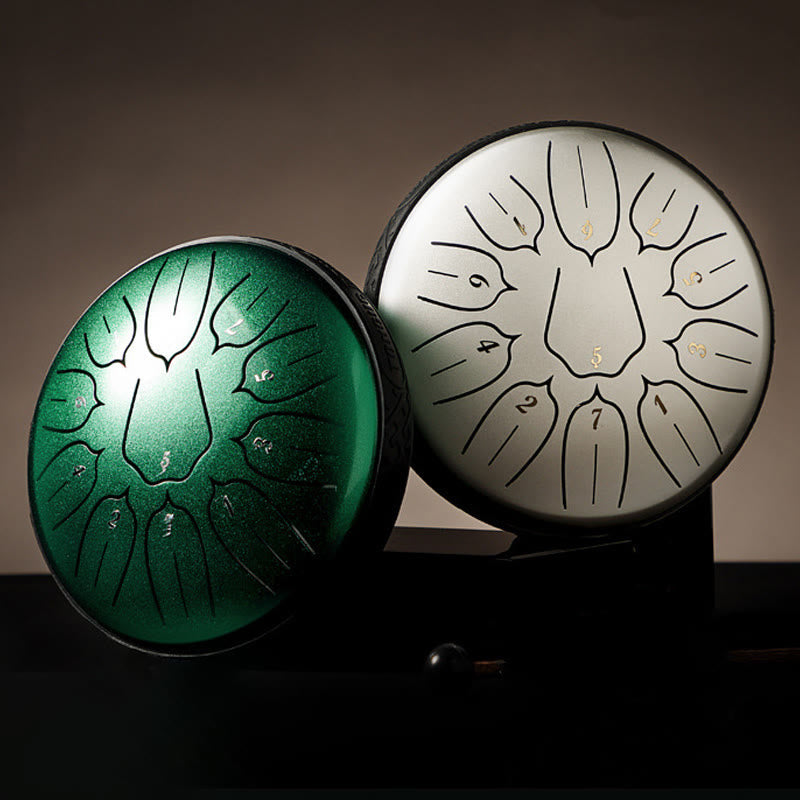 Buddha Stones Steel Tongue Drum Sound Healing Meditation Yoga Lotus Drum Kit 11 Note 6 Inch Tongue Drum BS main