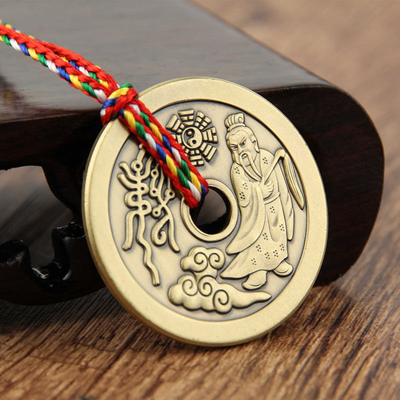 Buddha Stones Taoism Yin Yang Symbol Protection Pendant Decoration Amulet Decorations BS Bronze Lord Lao Zi