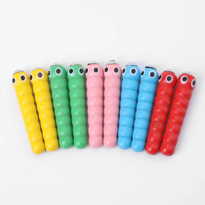 Wooden Tree and Catch Worms Game-Fine motor skills toys