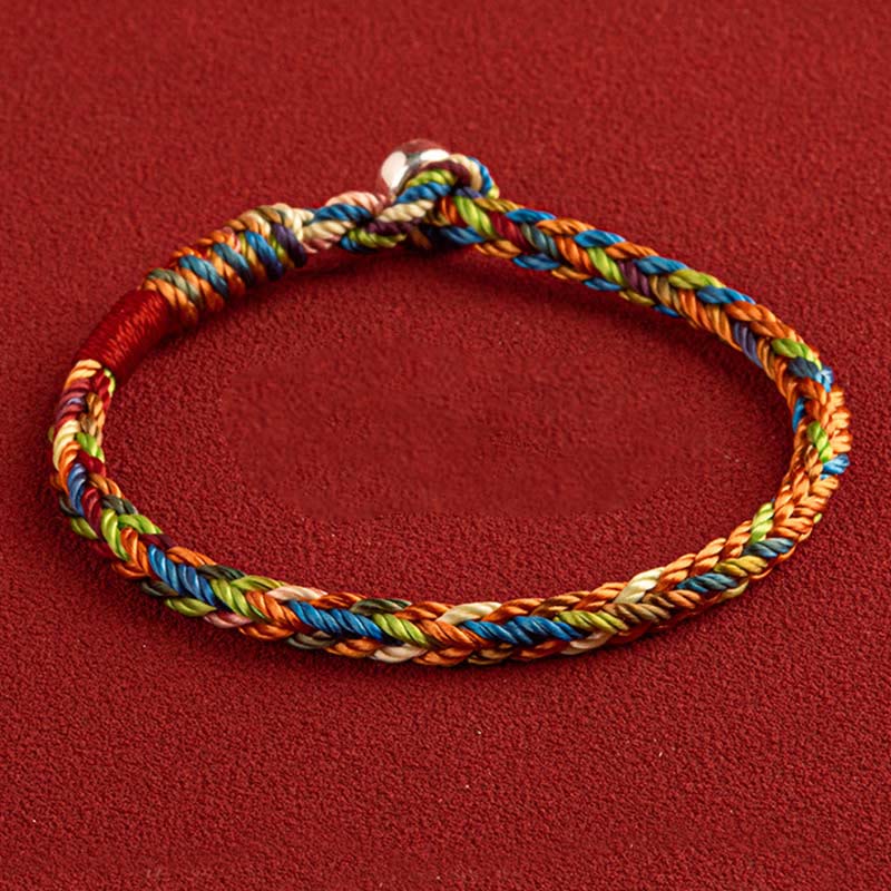 Buddha Stones "May you be healthy and happy" Lucky Multicolored Bracelet - image 0
