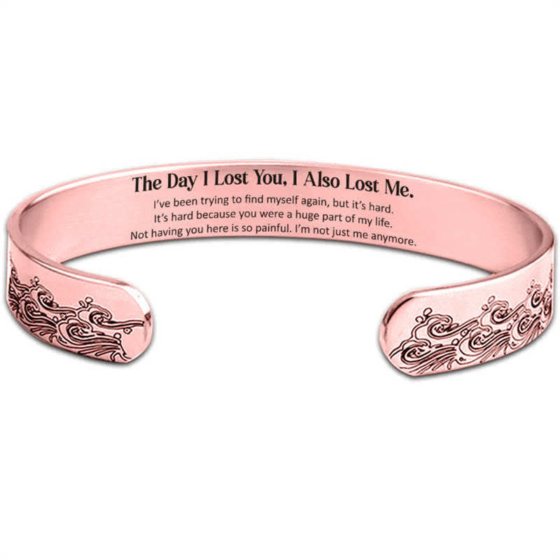 Buddha Stones The Day I Lost You Memorial Harmony Bracelet Bangle Bracelet Bangle BS Rose Gold