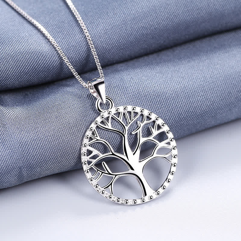 Buddha Stones The Tree of Life 925 Sterling Silver Creation Necklace Pendant Necklaces & Pendants BS The Tree of Life