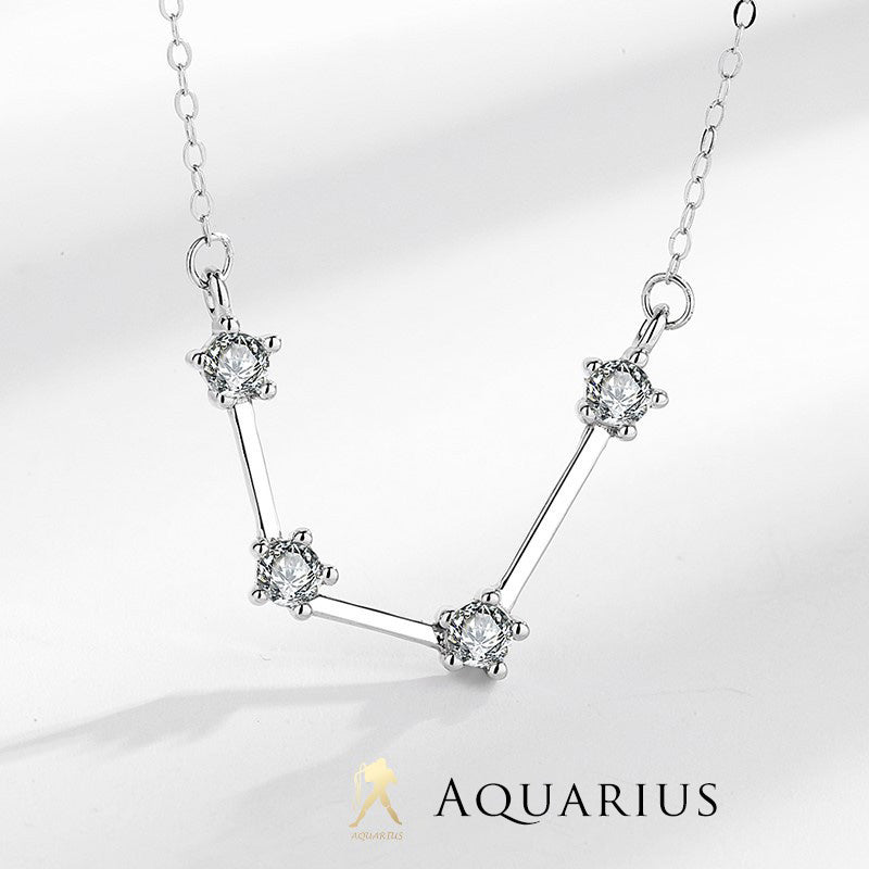 Pendentif collier Foviel en argent sterling 925 avec les 12 signes du zodiaque et bénédiction astrologique