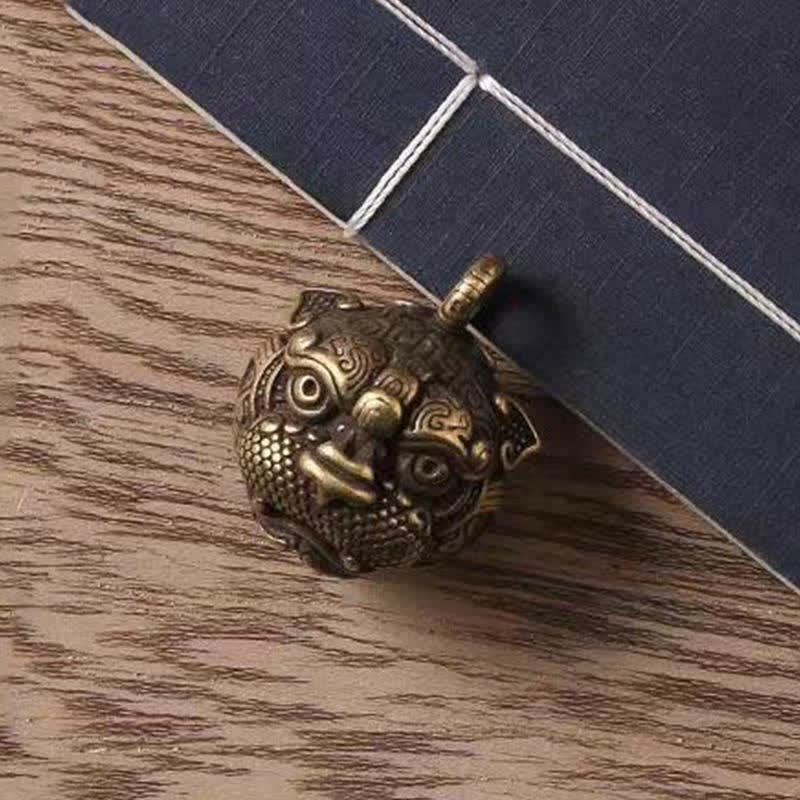 Buddha Stones PiXiu Wealth Copper Key Chain Key Chain BS 14