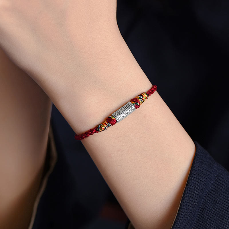 Foviel Handcrafted 925 Sterling Silver Everything Goes Well Design Protection Strength Bracelet Anklet
