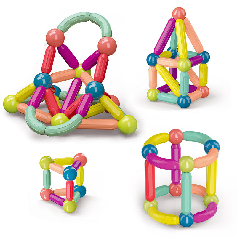 Fidtoy Magnetic Blocks STEM Construction Toy for Kids 3+