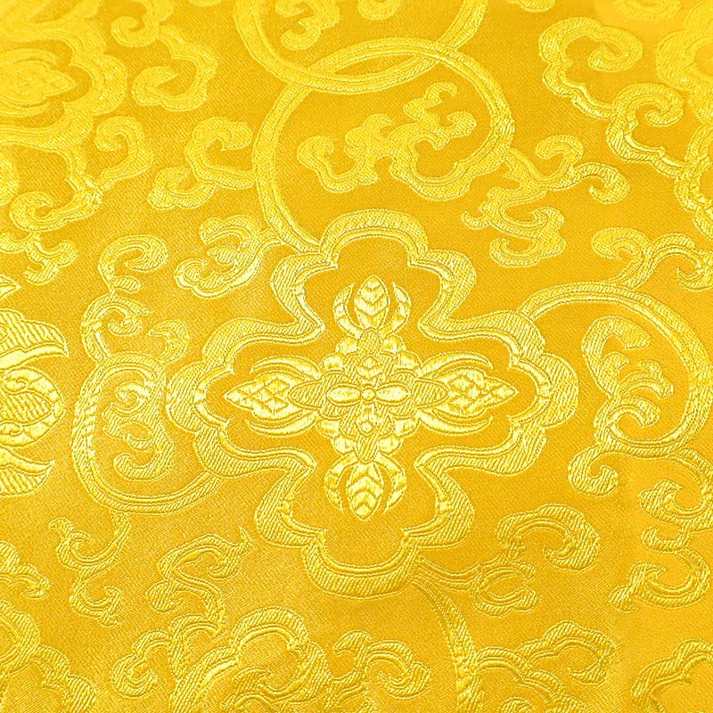 Buddha StonesPrayer Altar Flower Dragon Pattern Tibetan Auspicious Symbols Jacquard Mat Prayer Altar BS 2