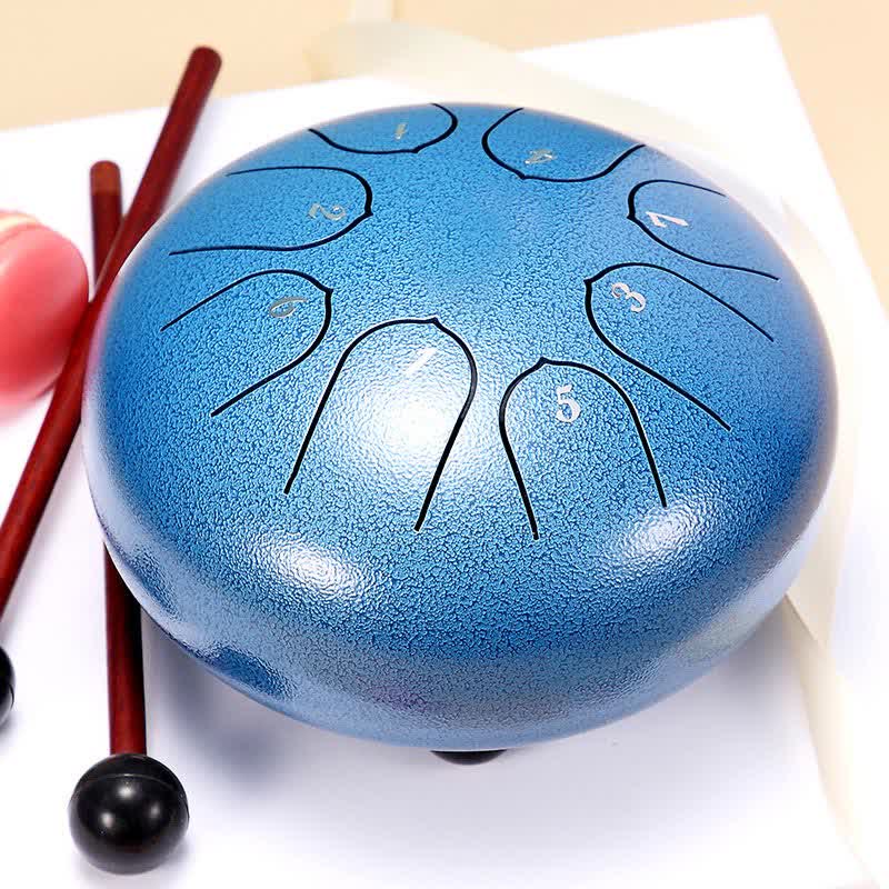 Buddha Stones Steel Tongue Drum Sound Healing Meditation Yoga Drum Kit Drum Kit BS DodgerBlue