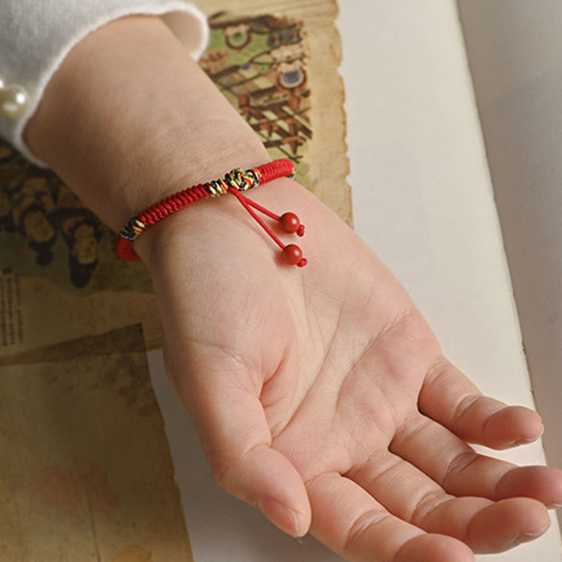Buddha Stones Five Colors King Kong Knot String Protection Luck Bracelet Bracelet BS 5