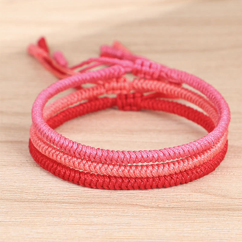 Buddha Stones Tibetan 3Pcs King Kong Knot Protection Braided Bracelet Bracelet BS 1