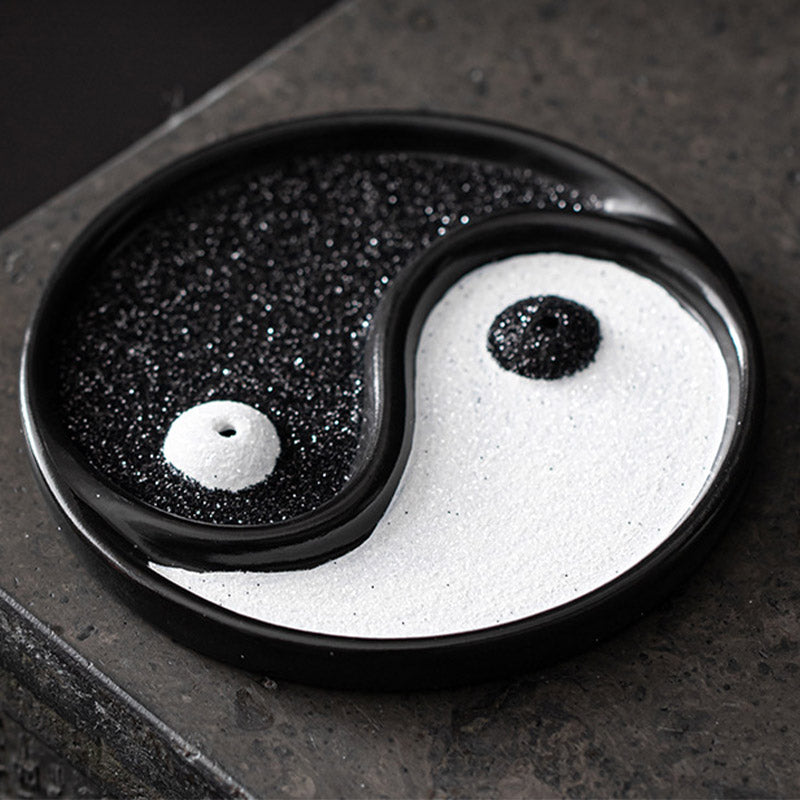 Buddha Stones Yin Yang Zen Balance Incense Holder Incense Burner BS 3