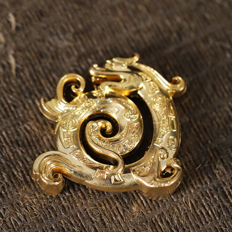 Buddha Stones Mini Auspicious Dragon Pattern Meditation Zinc Alloy Small Incense Stick Burner Incense Burner BS 4