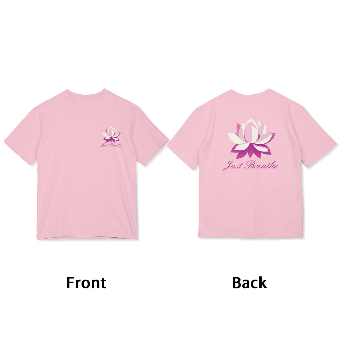 T-shirt Foviel Lotus Just Breathe