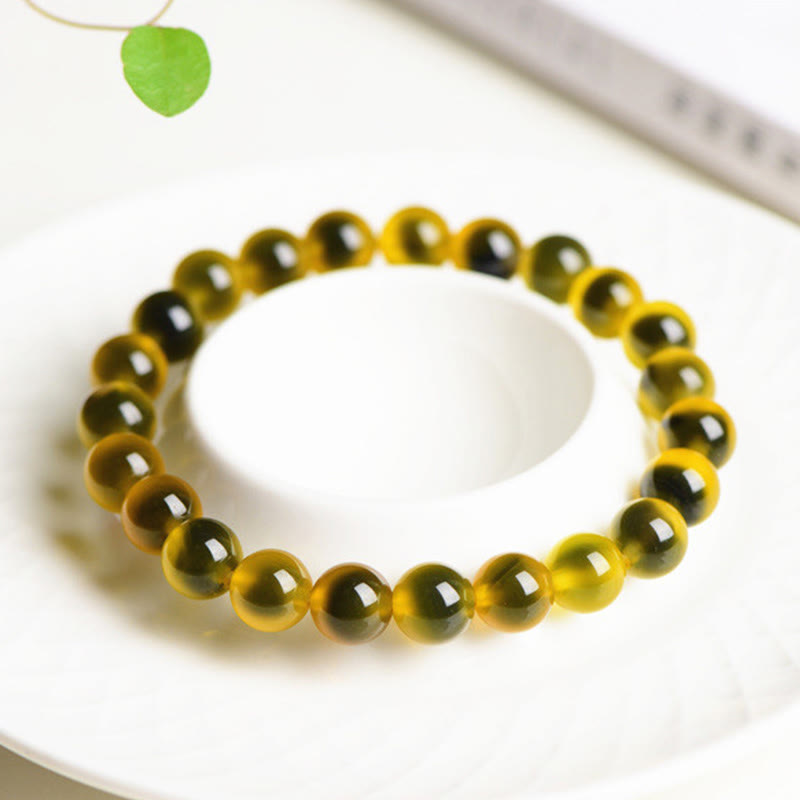 Buddha Stones Natural Colorful Candy Agate Harmony Strength Bead Bracelet Bracelet BS 8
