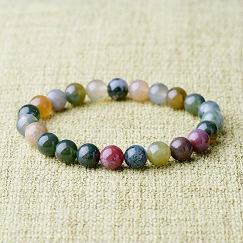 Buddha Stones India Agate Beads Luck Yoga Bracelet Bracelet BS 2