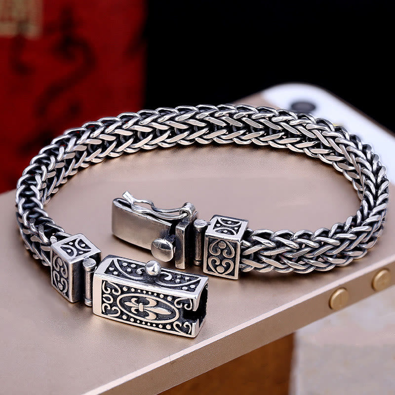Buddha Stones Retro Dragon Keel Braided Design Balance Healing Bracelet Bracelet BS 4