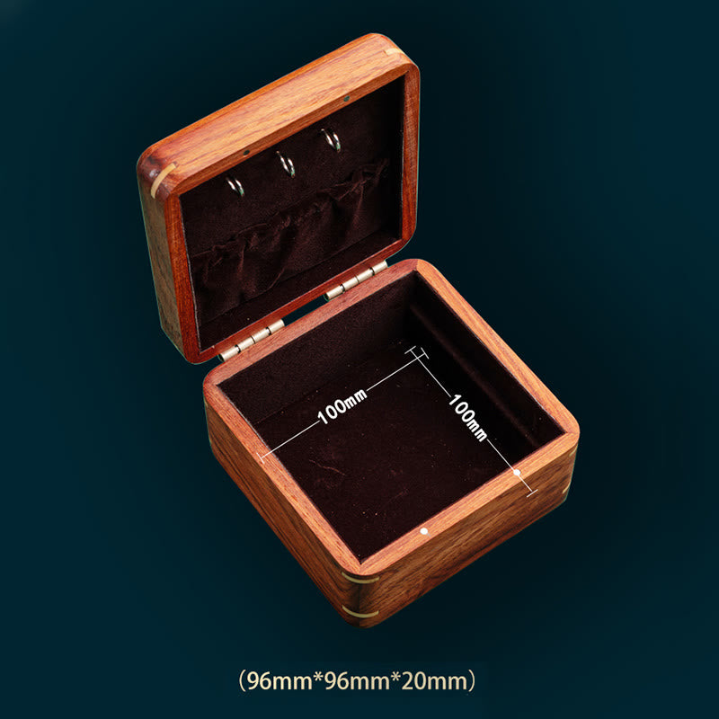 Buddha Stones Antique Flower Leaf Handmade Rosewood Jewelry Storage Box Wooden Gift Organizer Box Jewelry Storage Box BS 16