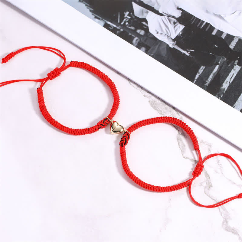 Foviel 2Pcs Tibetan Luck Chinese Knot Protection String Bracelet