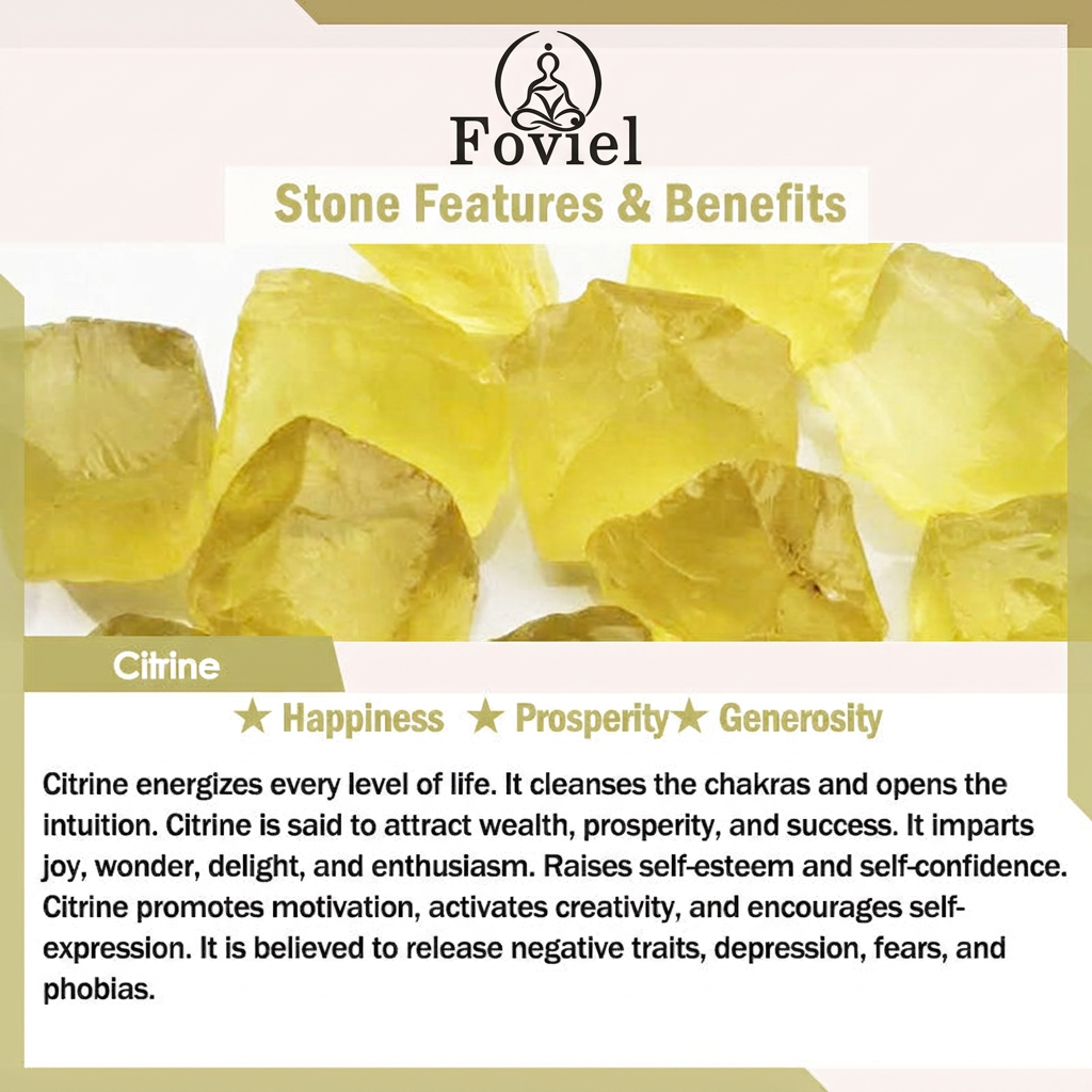 Bracelet de protection de richesse Foviel en citrine naturelle Pixiu