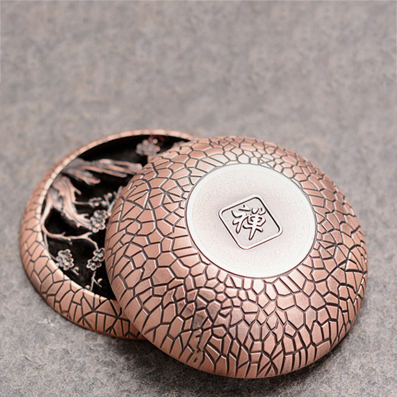 Buddha Stones Plum Flower Orchid Chrysanthemum Pattern Peace Incense Burner Decoration Decorations Incense Burner BS 3