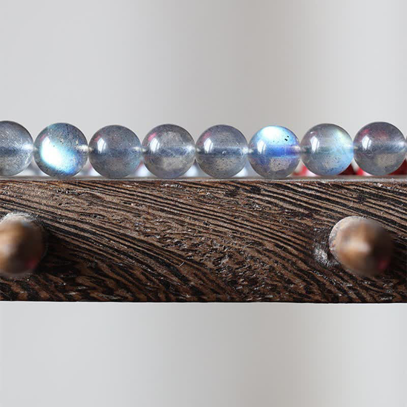 Buddha Stones Natural Moonstone Cinnabar Calm Positive Phone Decoration Decorations BS 10