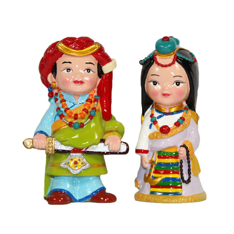 Buddha Stones Hand Painted Tibetan Figures Creative Home Office Car Decoration Ornament Desk Decoration BS 27
