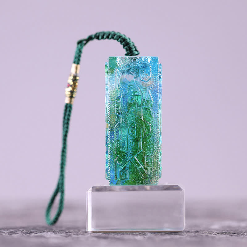 Buddha Stones Feng Shui Handmade Liuli Crystal Art Piece Home Office Decoration Decorations BS 6