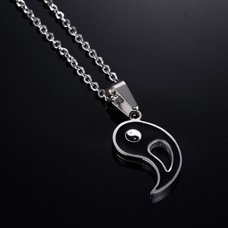 2pcs Yin Yang Pendant Couple Necklace Necklace BS 9