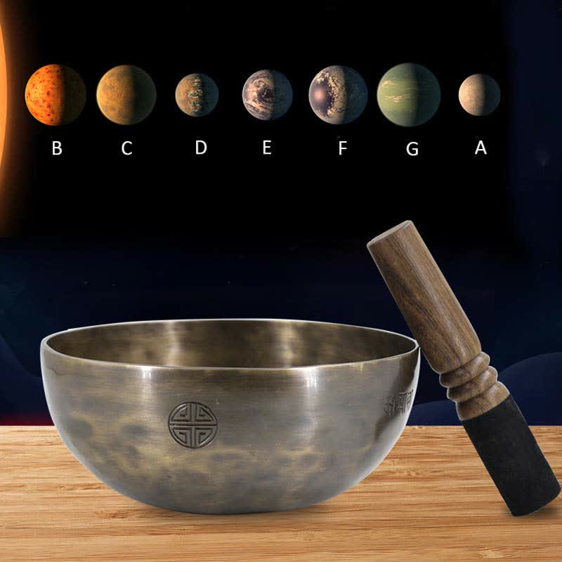 Lunar Rainbow Full Moon Singing Bowl Handcrafted for Healing and Meditation Positive Energy Sound Bowl Set Singing Bowl buddhastoneshop 2