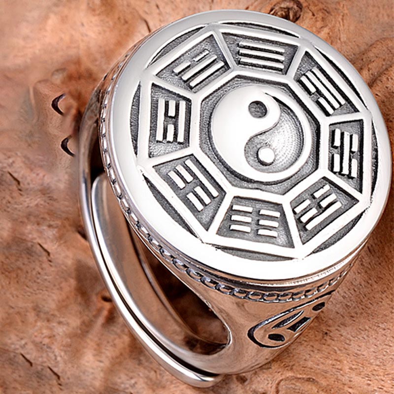Yin Yang Balance Adjustable Ring Rings BS 1