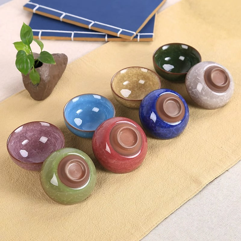 Buddha Stones Cute Koi Fish Ceramic Teacup Kung Fu Tea Cup Bowl 45ml Cup BS 12