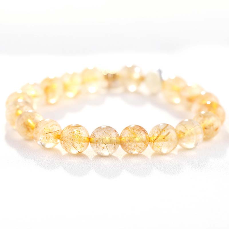 Citrine Luck Protection Moon Charm Bracelet Bracelet BS 7
